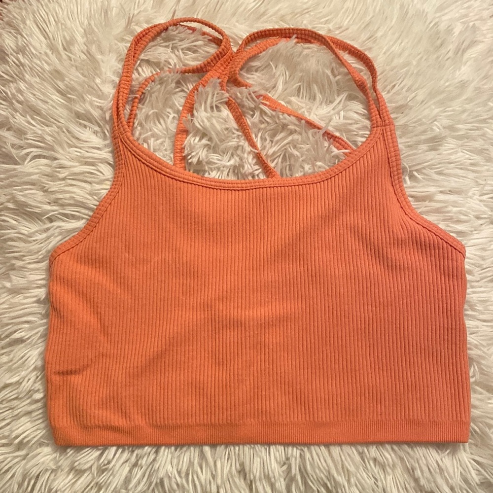 Forever 21 Seamless Caged-Back Sports Bra